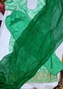 Full Suit Silk Green
