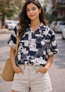 Floral Print Short Sleeve Shirt