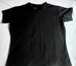 Black Mock Neck Top - XL