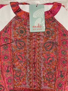 Aarke Ritu kumar Red Floral PrintLong Dress