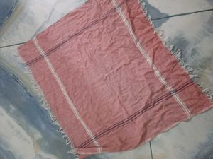 Pink Striped Scarf