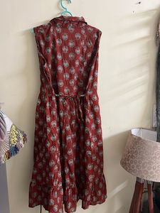 Maroon Flared Kurta