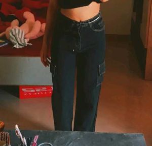 Grey Cargo Pants