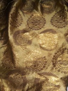 Kid Girls Hand Cut Kurti With Pyjama Golden Pant.