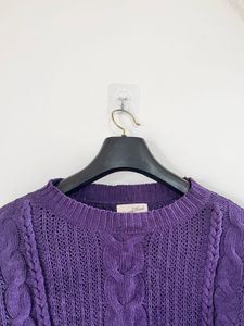 Purple Knit Sweater
