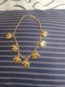 Lovely Neck Piece With Elephant