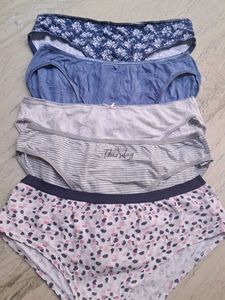 combo Of Five Imported  floral  cotton  panty