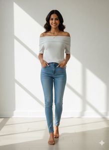 Off-Shoulder Knit Top