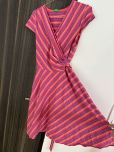 Striped Wrap Dress