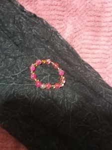 Pink And Brown Mixed Crackle Bead Combo Set
