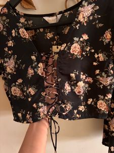Beautiful Black Floral Co Ord Set