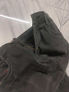 Dark Grey Denim Jeans