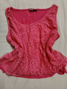 Pink Summer Crop Top