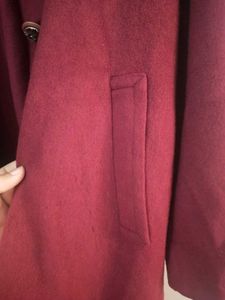Burgundy Vintage Coat Wool
