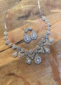 Sparkling CZ Necklace & Earring Set