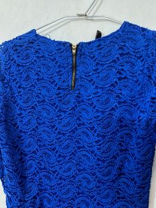 Blue Lace Mini Dress