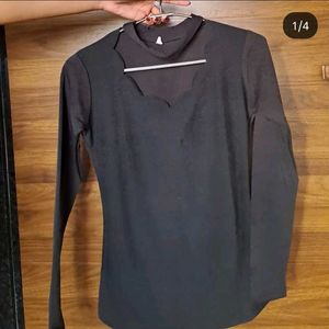 Black Long Sleeve Top