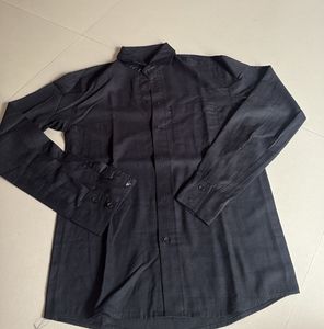Classic Black Button-Down Shirt