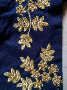 Blouse Embroidered (Full Sleeves, Cubs) Navy Blu