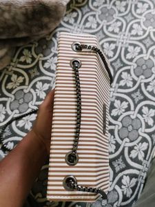 Striped Clutch
