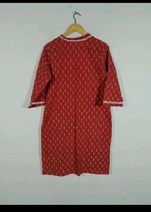 V- Neck Kurti With Floral Print