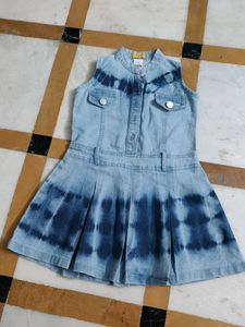 Tie-Dye Denim Dress