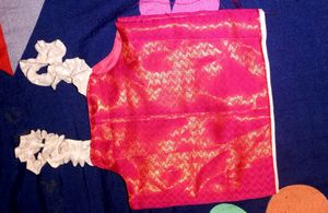 Pattu Lehenga / Pavada For 1 Year Old Baby Girls