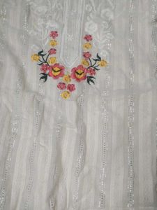 Embroidered Striped Tunic