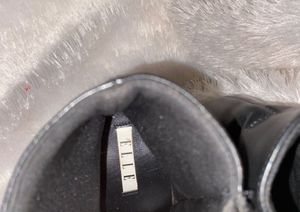 ELLE Leather Black Ankle Boots