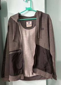 Flying Machine Gray Zip-Up Hoodie