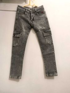 Grey Cargo Jeans