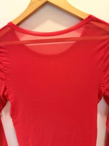 Beautiful Red Mesh Top