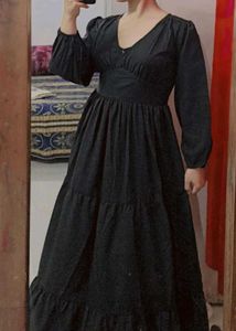 Black Tiered Maxi Dress