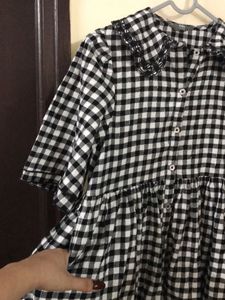 Gingham Babydoll Dress Length 29 Bust 30