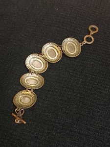 Antique Rose Quartz Bracelet