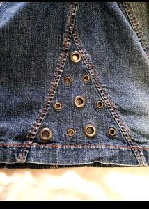 Y2k Zip Denim Jacket