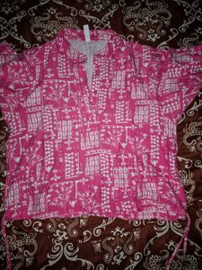 Pink Printed Top