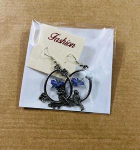 Bird &amp; Floral Earrings Combo