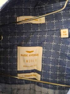 Blue Checkered Button-Down Shirt