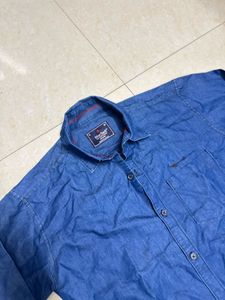 Blue Denim Button-Down Shirt