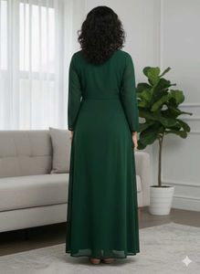 Elegant Green Ethnic Gown