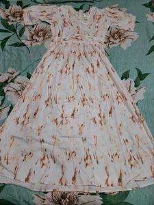 Shein Elegant Floral Print Maxi Dress