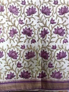 Purple Colour Art Silk Saree