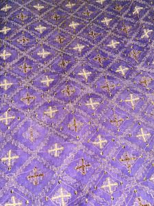 Elegant Purple Saree with Silver Accents