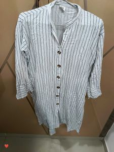 Striped Button-Down Top