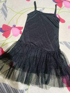 Black Tulle Mini Dress