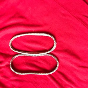 2 In 1 Fully Diamond Studed Anklets. Can Be Used As Bracelet Also . Good Quality