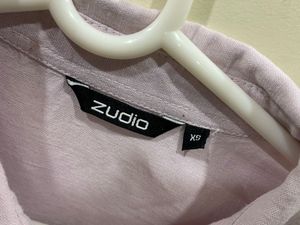 Lilac Zudio Cropped Shirt