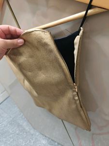 Zara Golden Tube Top