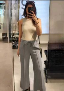 H&amp;M Crease Leg Drawstring Trouser